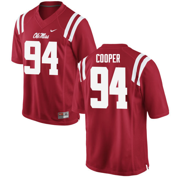 Men #94 Jack Cooper Ole Miss Rebels College Football Jerseys Sale-Red
